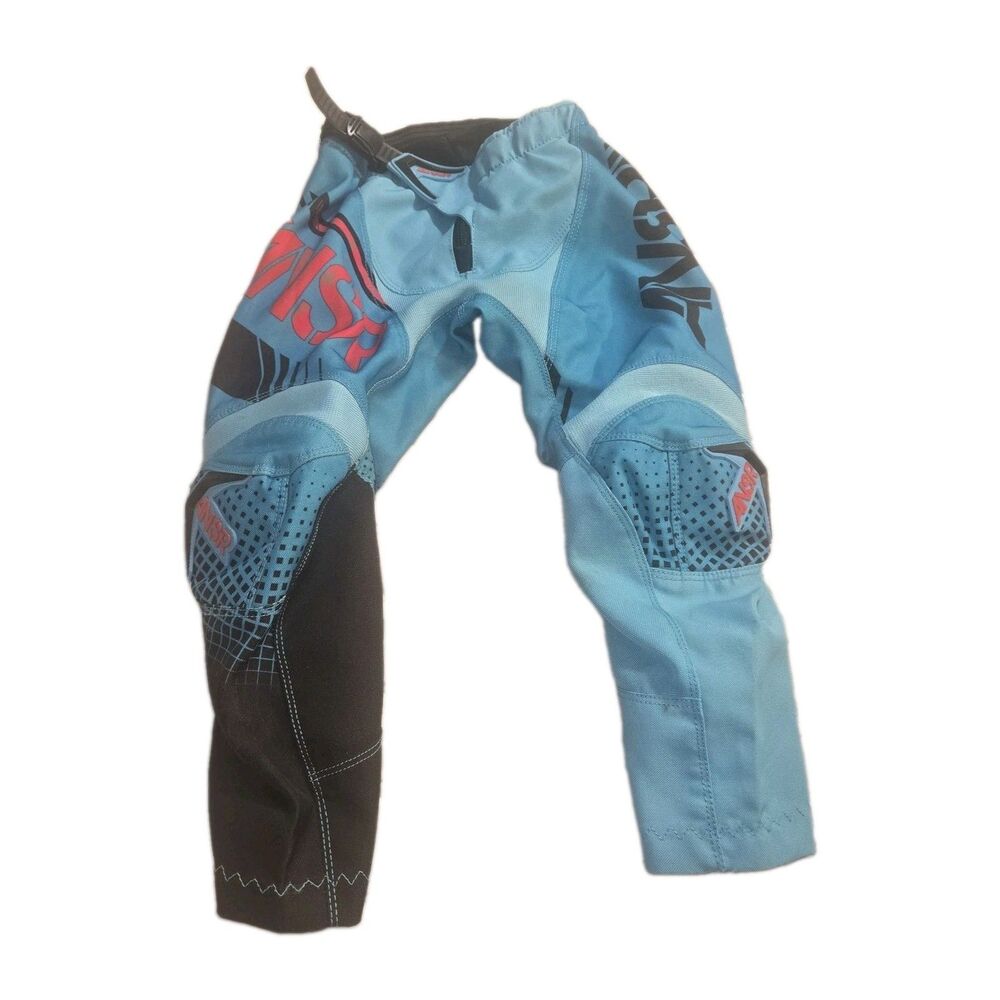 Answer Racing Syncron Off-Road Motocross Pants Blue Cyan Red Youth Y20 Boys 3/4